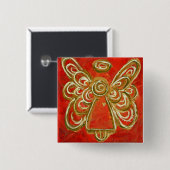 Red Angel Button Pin (Voorkant /achterkant)
