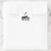Red Angel Cafe Racer Motor Legende Ronde Sticker (Tas)