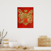 Red Angel Poster Print (Keuken)