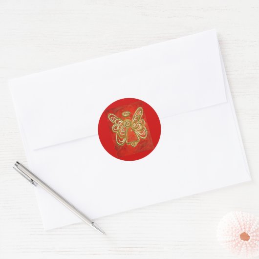 Red Angel Sticker (Envelop)