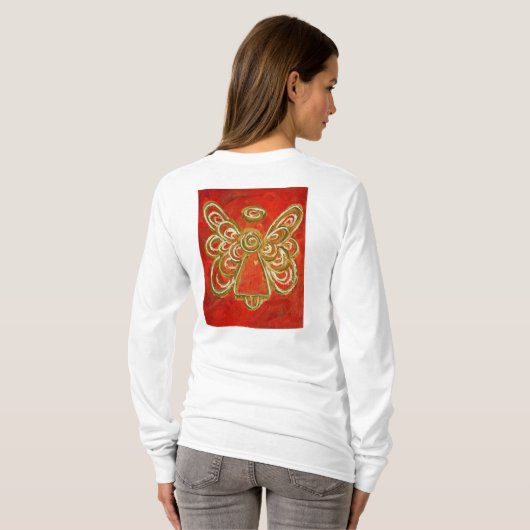Red Angel T-shirt (Afbeelding op achterzijde) (Achterkant volledig)