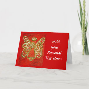 Red Angel Wenskaart of Notecards Feestdagen Kaart