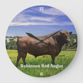 Red Angus Bull Grote Klok