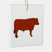 Red Angus Bull Keramisch Ornament (Rechts)