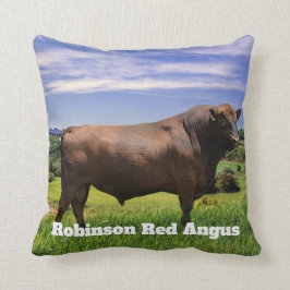 Red Angus Bull  Kussen