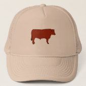 Red Angus Bull Trucker Pet (Voorkant)