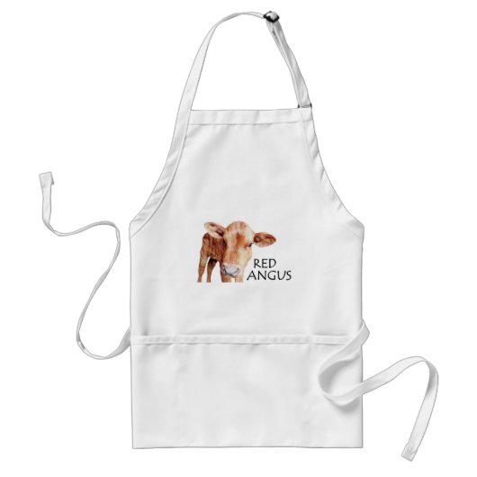 Red Angus Standaard Schort (Voorkant)