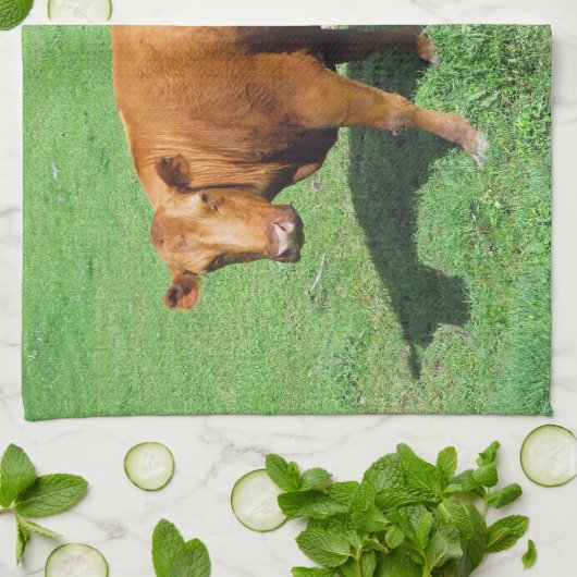 Red Angus Theedoek (Gevouwen)