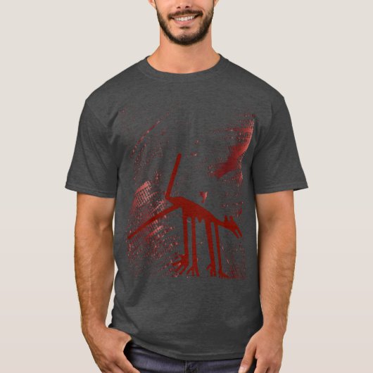 Red Animal Geoglyph T-shirt (Voorkant)
