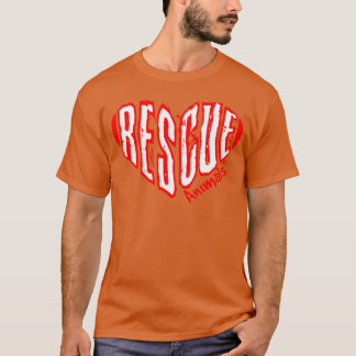 Red Animals Hart familie T-shirt