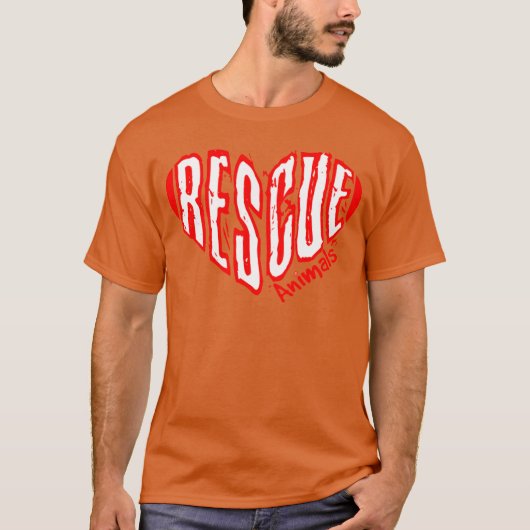 Red Animals Hart familie T-shirt (Voorkant)