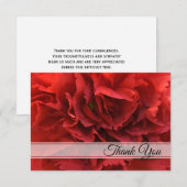 Red Annation Floral Bedankt voor uw sympathie (Voorkant / Achterkant)