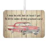 Red Antiek pontiac - rijd wat geweldige auto's Luchtverfrisser (Achterkant)