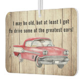 Red Antiek pontiac - rijd wat geweldige auto's Luchtverfrisser (Links)