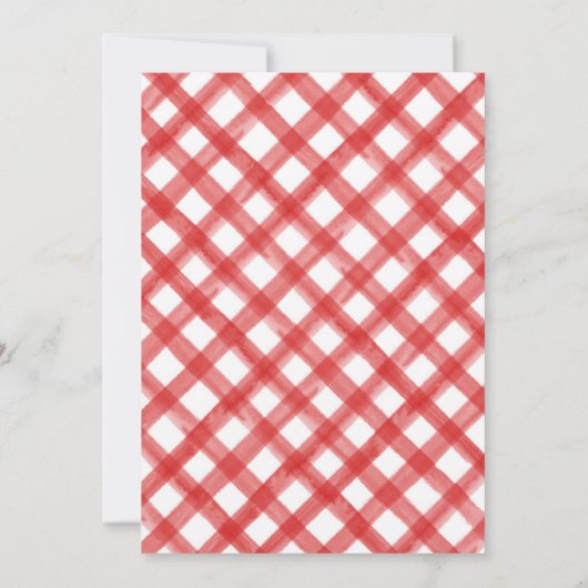 Red Apple Baby Clothesline herfst Baby shower Kaart (Achterkant)