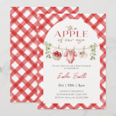 Red Apple Baby Clothesline herfst Baby shower Kaart (Voorkant / Achterkant)
