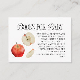 Red Apple Baby shower Book aanvraag Informatiekaartje