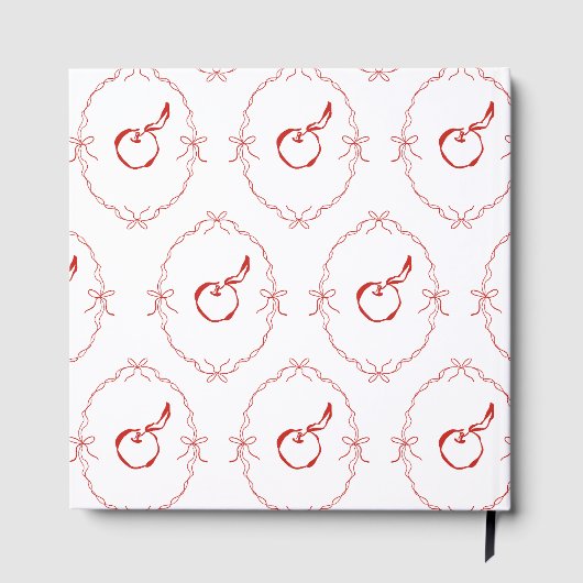 Red Apple Baby shower gastenboek (Achterkant)