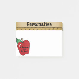 Red Apple 🍎 Bericht voor een leraar Post-it® Notes