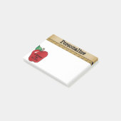 Red Apple 🍎 Bericht voor een leraar Post-it® Notes (Schuin)