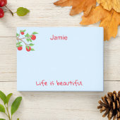 Red Apple Branches Het leven is mooi Post-it® Notes