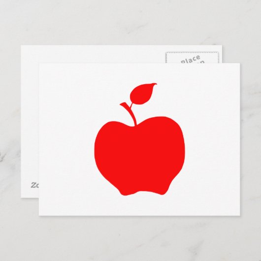 Red Apple Briefkaart (Voorkant / Achterkant)