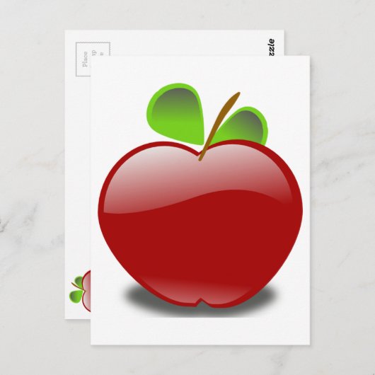 RED APPLE BRIEFKAART (Voorkant / Achterkant)