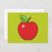 Red Apple Briefkaart (Voorkant / Achterkant)