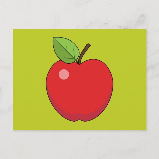 Red Apple Briefkaart (Voorkant)
