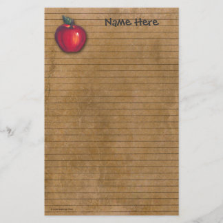 Red Apple Brown Briefpapier