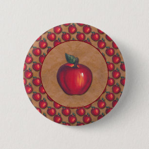 Red Apple Brown Ronde Button 5,7 Cm