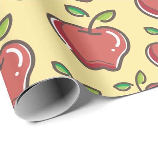 Red Apple Cadeaupapier (Rol Hoek)