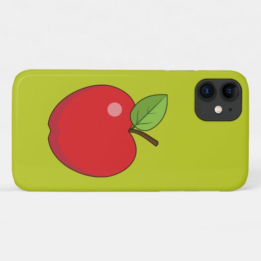 Red Apple Case-Mate iPhone Case (Achterkant (horizontaal))