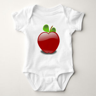 Red Apple Cotton Baby Creeper T-Shirt