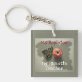 Red Apple Dank je favoriete leraar Sleutelhanger (Voorkant)