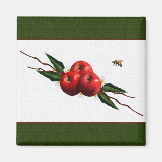 Red Apple Designer Magnet (Voorkant)