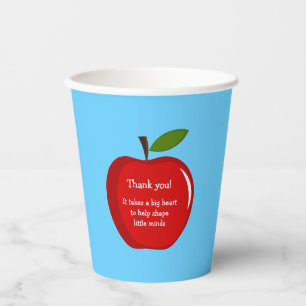Red Apple-docer-evaluatiestukken Papieren Bekers