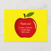 Red Apple-docerentekaart Briefkaart (Voorkant)