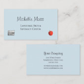 Red Apple Education Teacher Tutor Visitekaartje (Voorkant / Achterkant)