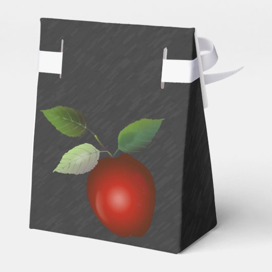 Red Apple en Chalk | Leerlingenwaardering Bedankdoosjes (Achterkant)