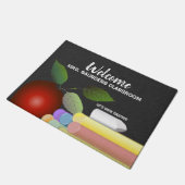 Red Apple en Chalk | Leraar Deurmat (Schuin)