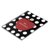 Red Apple en Polka Dot Teacher Notitieboek (Linkerzijde)