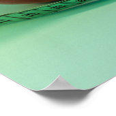 Red Apple en tape voedingsdeskundige Health Coach Poster (Hoek)