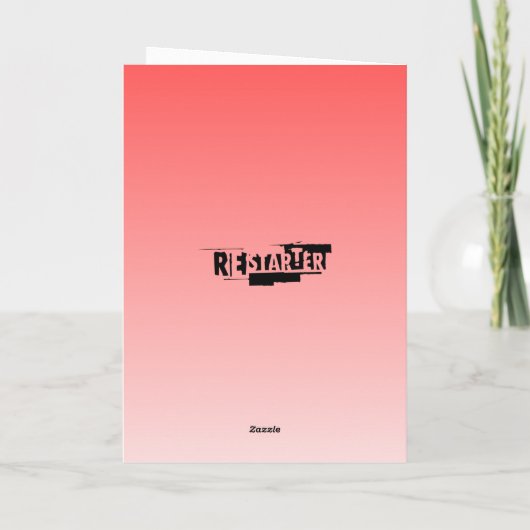 Red Apple Folded Greeting Birthday Kaart (Achterkant)