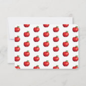 Red Apple gepersonaliseerde Kinder briefpapier Bedankkaart (Achterkant)