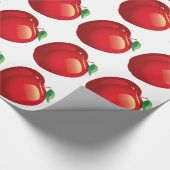 RED APPLE Glossy Wrapping Paper Cadeaupapier (Hoek)