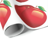 RED APPLE Glossy Wrapping Paper Cadeaupapier (Rol Hoek)