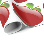 RED APPLE Glossy Wrapping Paper Cadeaupapier (Rol Hoek)
