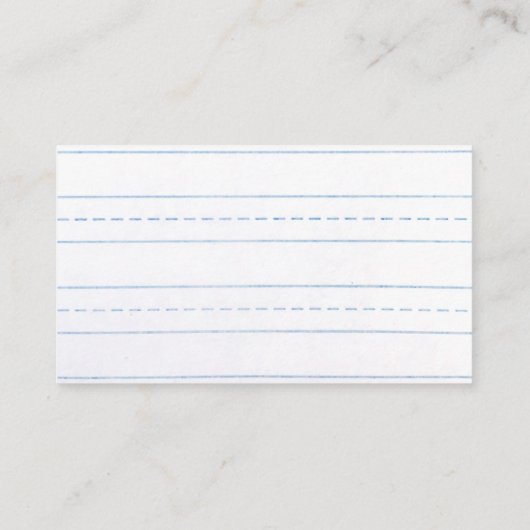 Red Apple Grade School Leerleraar Onderwijs Visitekaartje (Achterkant)