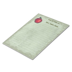 Red Apple Green Lined Notitieblok